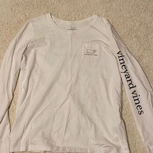 Vineyard vines long sleeve, white, size: Xs